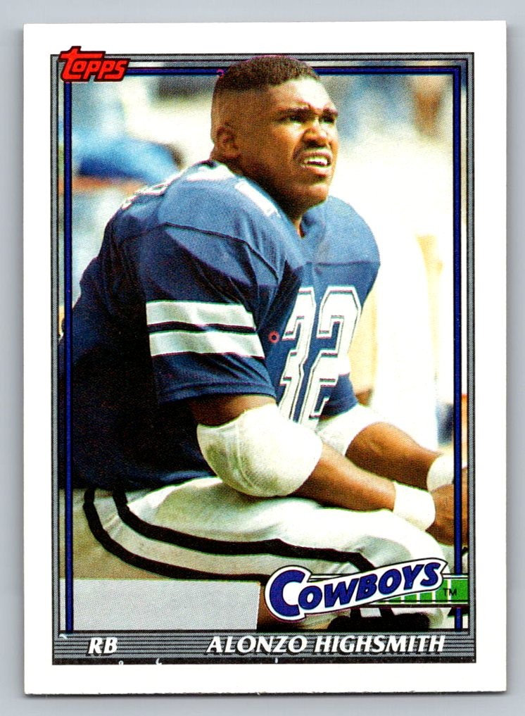 1991 Topps #364 ALONZO HIGHSMITH Dallas Cowboys NM
