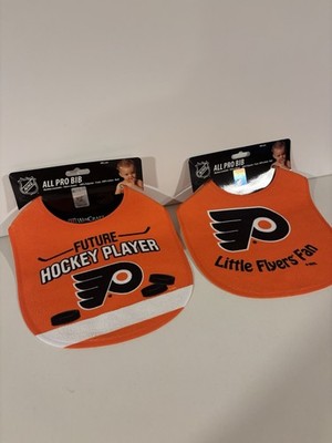 Pair NHL Philadelphia Flyers Baby Infant ALL PRO BIB Orange Future Hockey Player