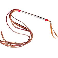 Tinton Life 39.2 Leather Dog Protection Training Whip with Metal Handle Professi