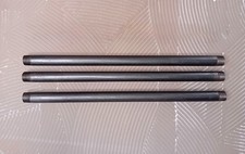 Produktbild - (3er Set) Schwarz Medium Stahlrohre BSP Gewinde beide Enden 400mm Größe 1/2" Zoll