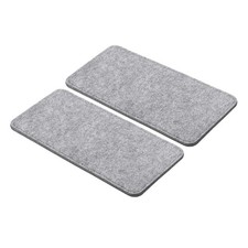 9.8'' 5'' Felt Bag Base Shaper, 2pcs Bag Bottom Organizer Rectangle, Gray