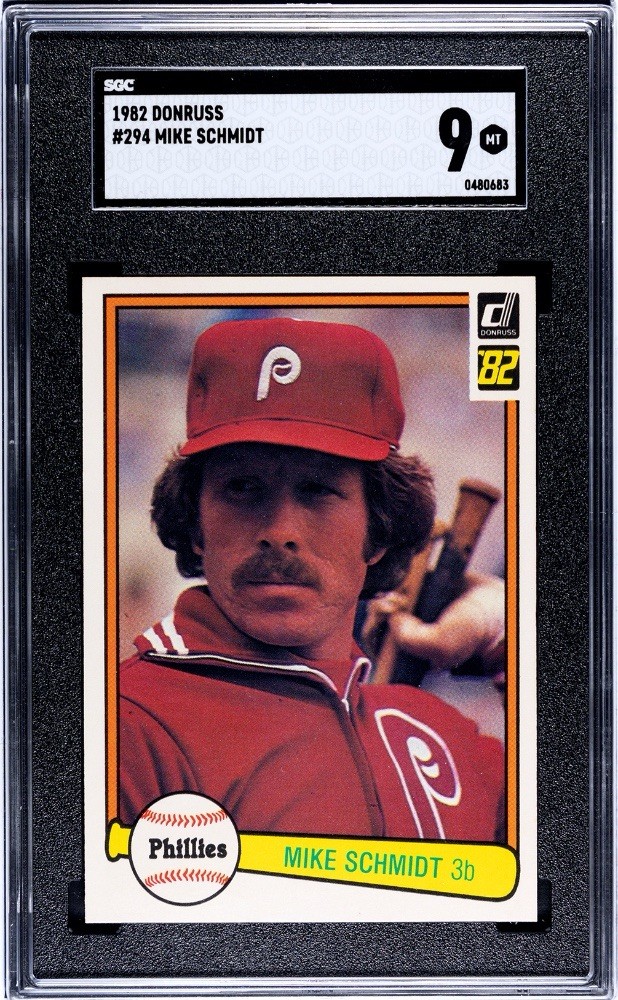 1982 Donruss Mike Schmidt #294 SGC 9