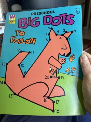 Whitman Happy Helper Preschool Vintage Dot To Dot Book Never Used, Very Clean
