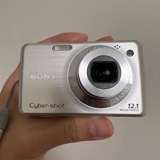 Sony Cyber-Shot DSC-W220 12.1MP CCD Vintage Digital Camera - silver
