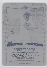 2014 Leaf Perfect Game Showcase Printing Plate Black 1/1 Freddy Sabido #109 0c3