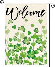 AVOIN colorlife St Patricks Day Welcome Garden Flag 12x18 Inch Double Sided Outs