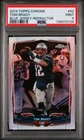 2014 TOPPS CHROME BLUE JSY-REFRACTOR #62 TOM BRADY PSA 9