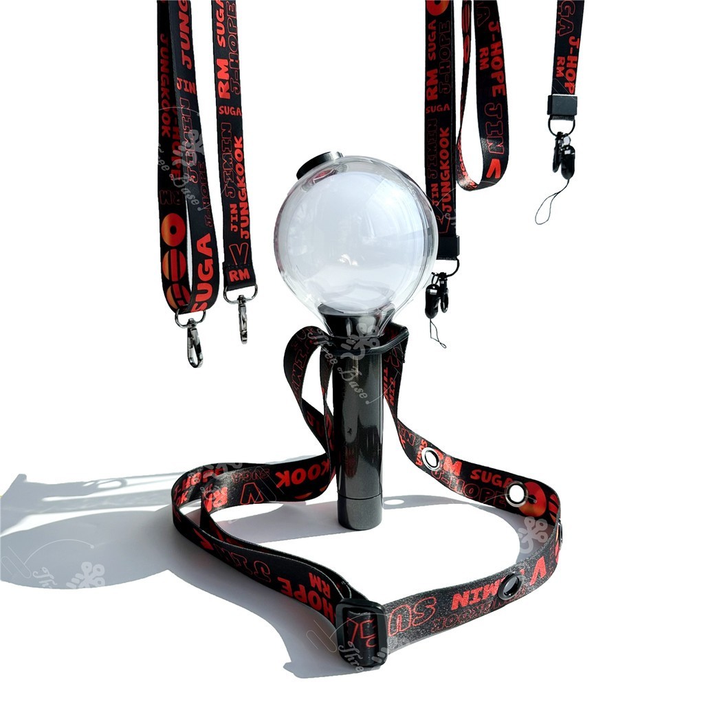 BTS STRIP UNOFFICIAL LANYARD BOMB ARMY PHONE CHAIN FAN- MADE