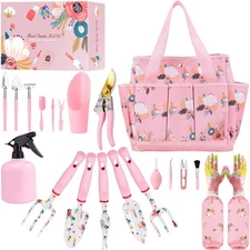 Floral Garden Tools Set,Heavy Duty Gardening Tools for Gardener,Gardening Gif...