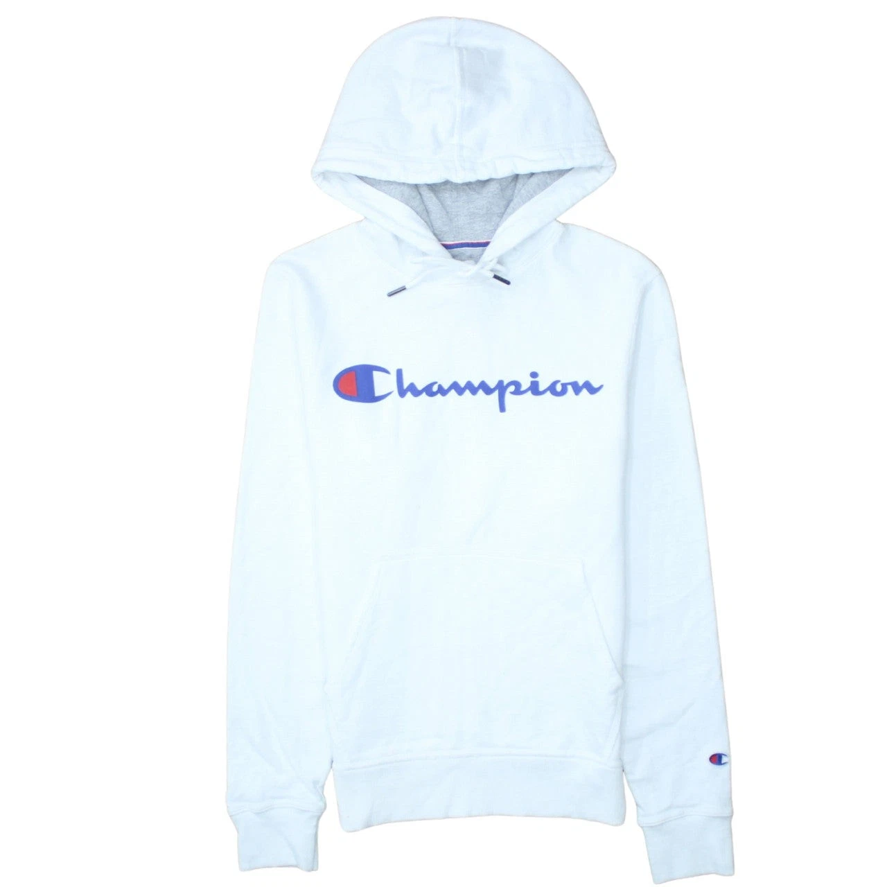 Womens UK Size XS Champion White Pullover Hoodie