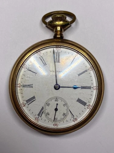 Antique WALTHAM Traveler Gold Filled Pocket Watch, Doesn't Run (33-#30)