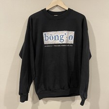 Vintage Bongo Jeans Crop Top Blue Sweatshirt Woman's Size XL