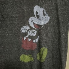Disney Micky Mouse Graph Gary Faded T-shirt