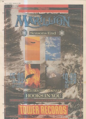 ANEW7 WERBUNG 15X11 MARILLIONEN : SEASON END