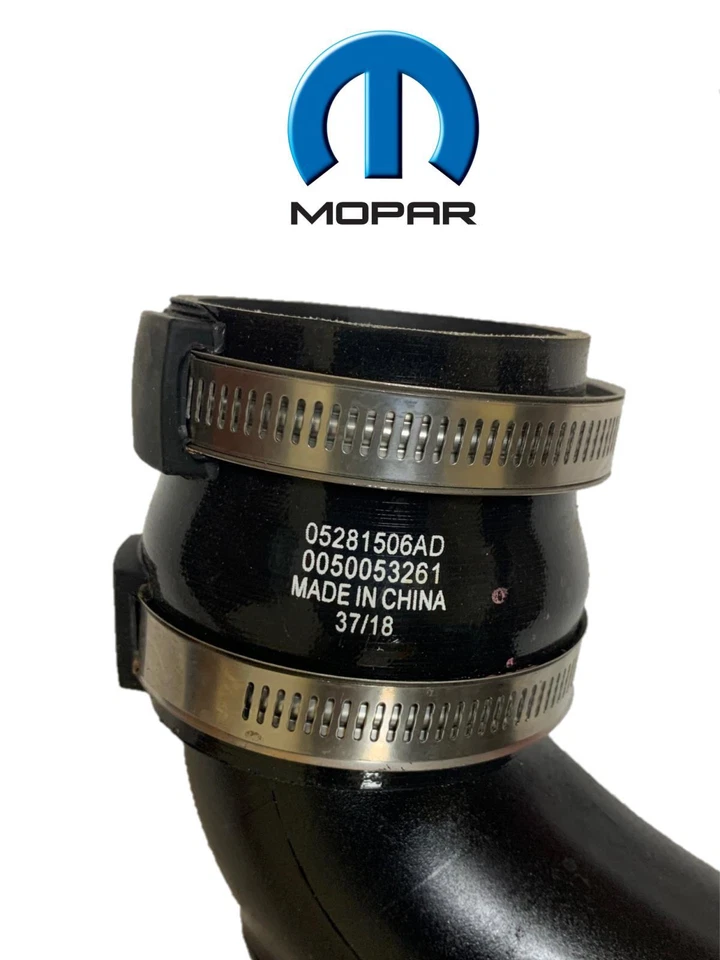 Новый оригинальный производитель MOPAR воздуховод зарядного воздушного охладителя 2018-2023 Jeep Cherokee Wrangler 05281953AA - Изображение 2 из 4