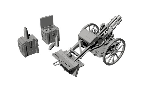 Cmk 129-Ra059 - 1:35 German Wwi 7.58cm Light Minenwerfer Resin Kit