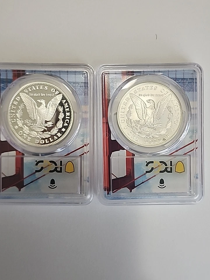 2006-S PCGS MS69 PR69DCAM San Francisco Old Mint Commemorative Silver $ Set. TWO - Image 4 of 4