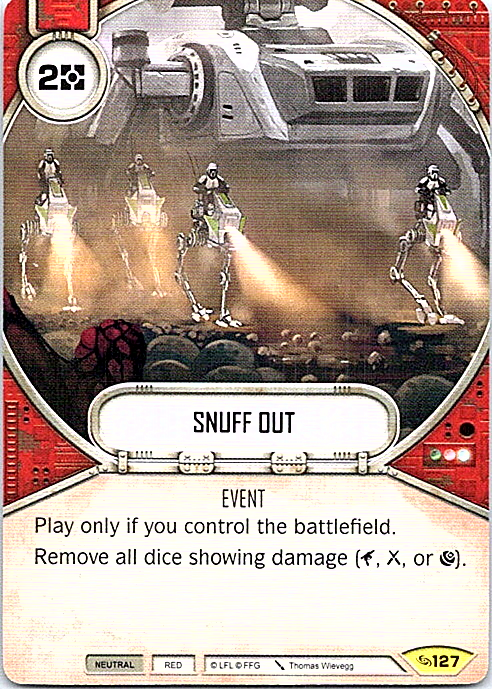 Star Wars Destiny Across The Galaxy Card #122 Barrel Roll