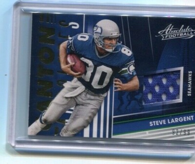 2018 Absolute - STEVE LARGENT - Game Worn Jersey - SEATTLE SEAHAWKS #d 92/99