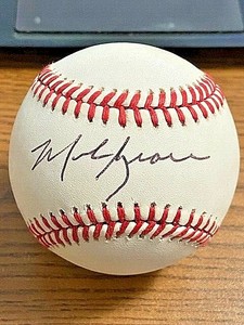 mark grace autographed baseball
