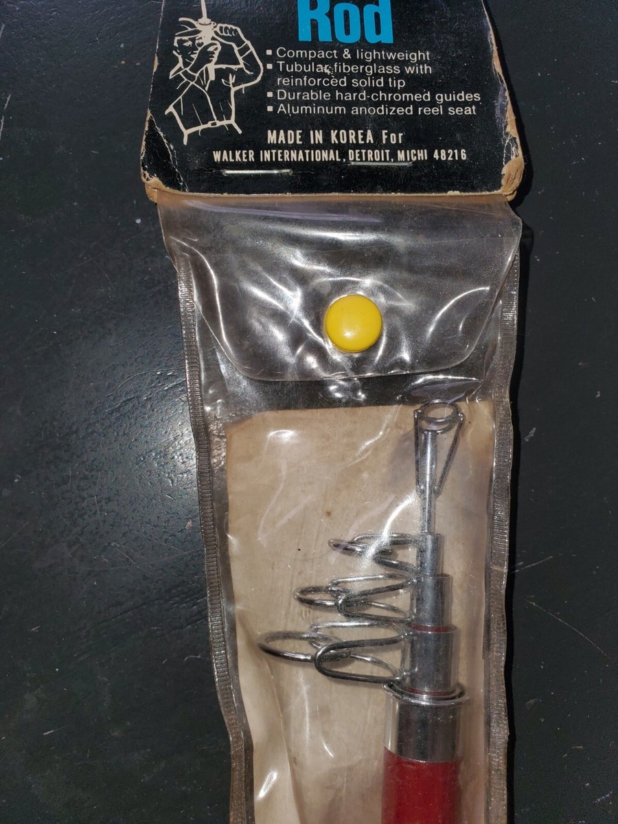 Rare Vintage Johnny Walker tubular fiberglass telescopic fishing