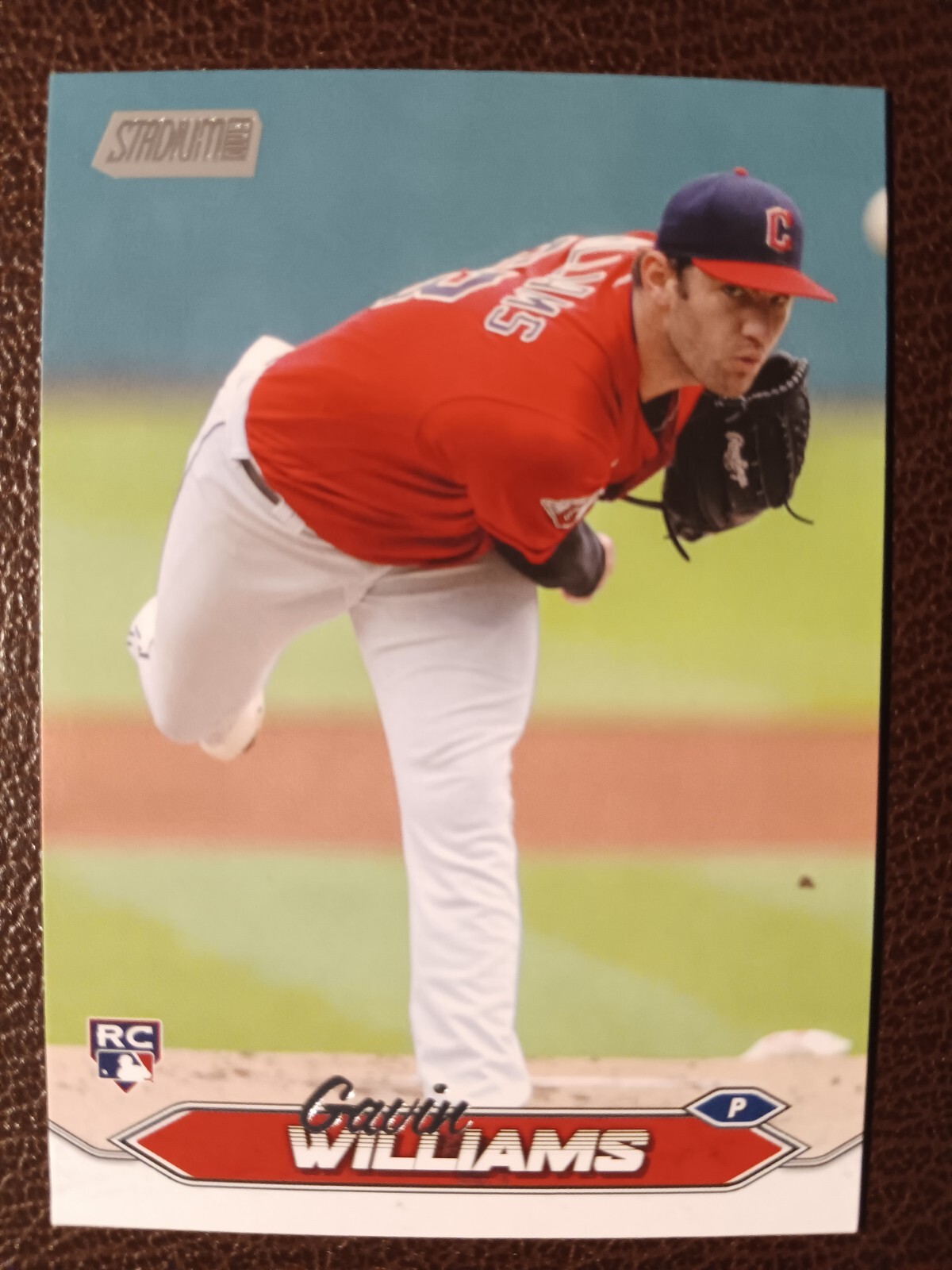 GAVIN WILLIAMS "RC" CLEVELAND GUARDIANS 2024 TOPPS STADIUM CLUB BASEBALL #251