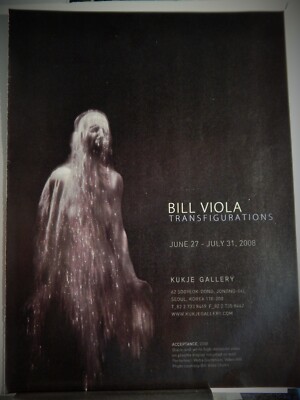 BILL VIOLA / SAL SIRUGO    ART PIECES ORIG VTG 2008-2 ADVERTISEMENT,