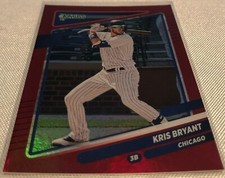 2021 Donruss Baseball Kris Bryant Chicago Cubs Holo Red #161