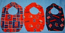 .NEW handmade BABY CHILD BIB SYRACUSE UNIVERSITY CUSE ORANGE / W ship discounts