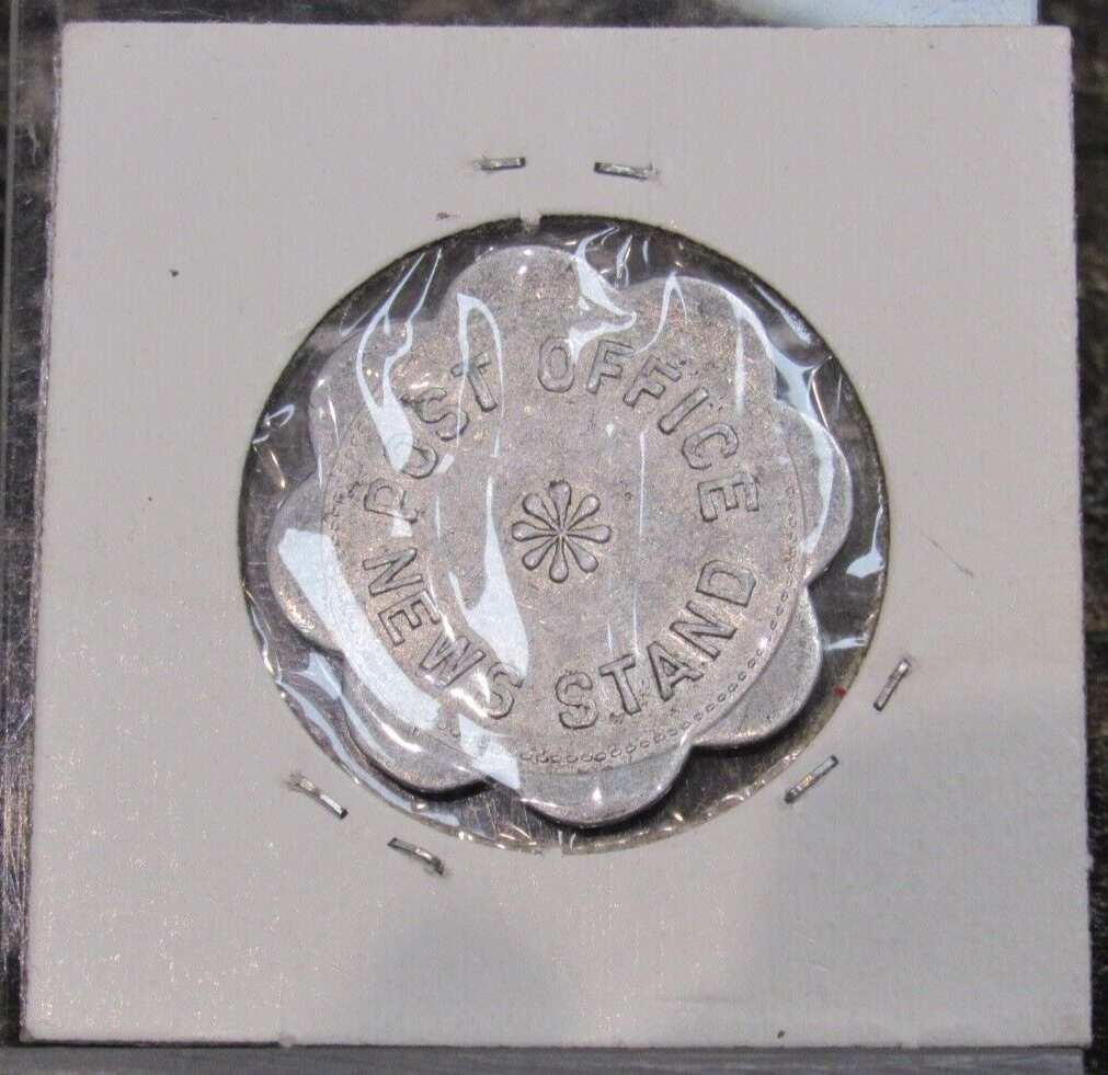 Post Office News Stand Goldfield Nevada Good For 12 1/2¢ in Trade Token