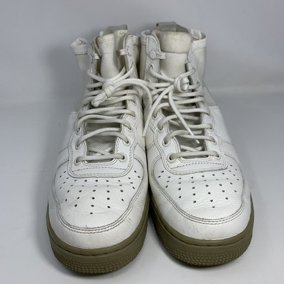 Urban Utility Footwear Mens Ankle Boots SF AF1 Mid White Leather Lace Up 8  M | eBay