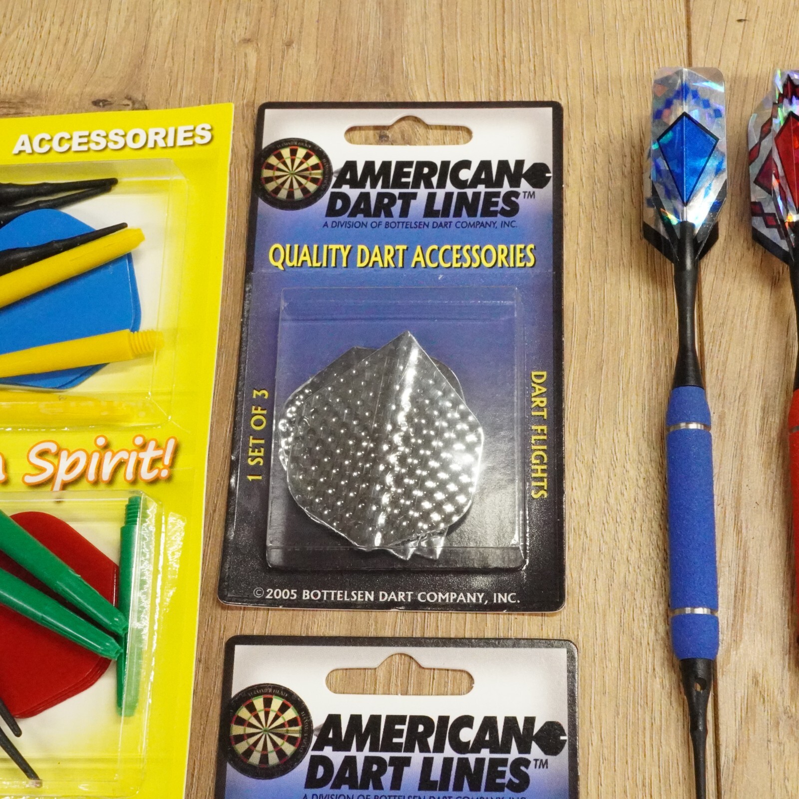 Bottelsen Dart Accessories Lot Tips Shafts Flights and 3 Shark Skin