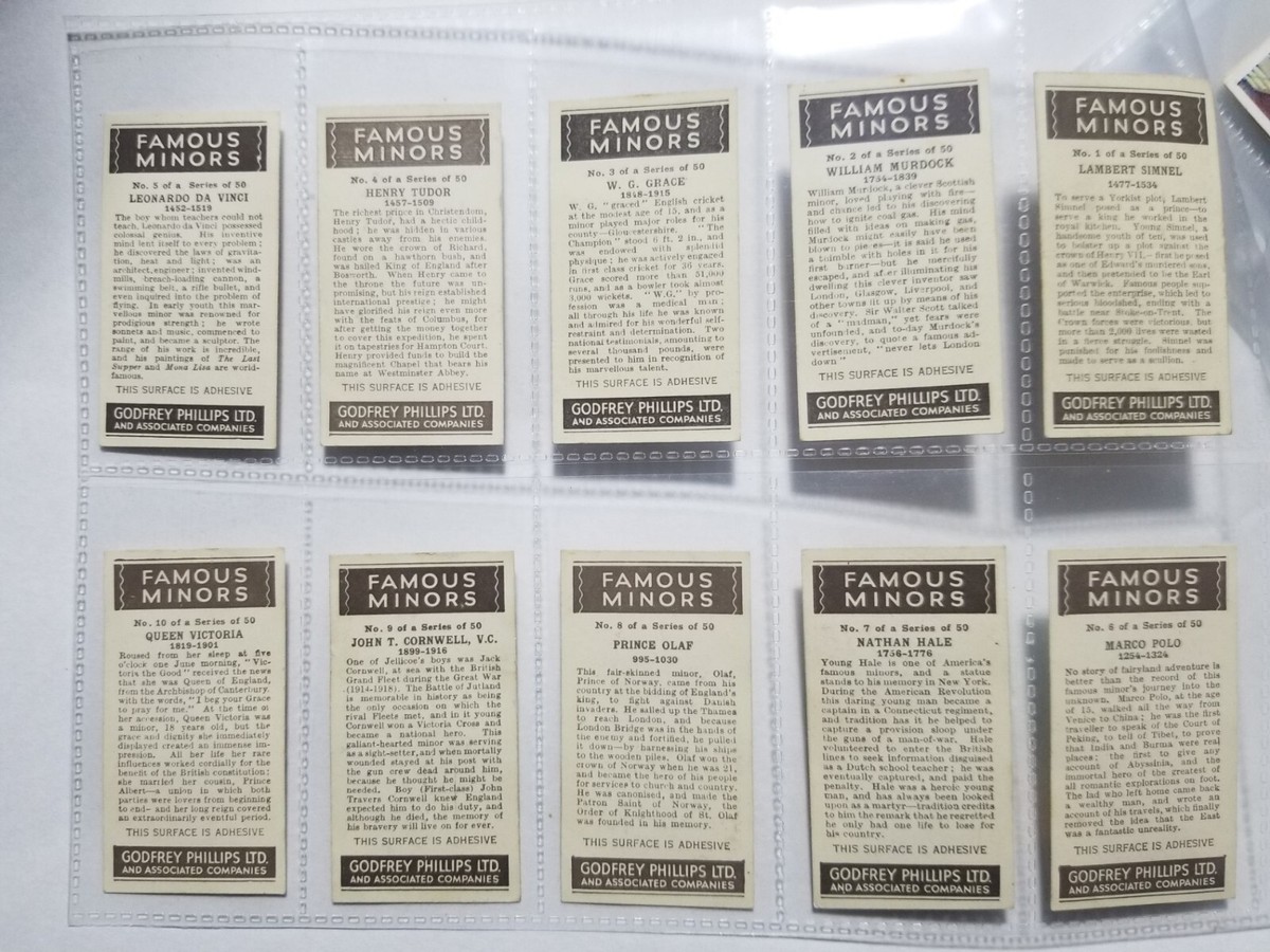 1936 FAMOUS MINORS set of 50 