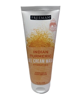 Freeman Beauty, Indian Turmeric Gel Cream Beauty Mask, 6 fl oz (175 ml)