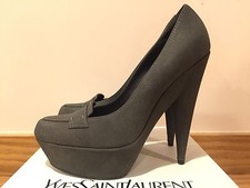 YSL SAINT LAURENT ALIAMA Women?s PLATFORM SOES, NEW WITH BOX , SIZE 40(US10)