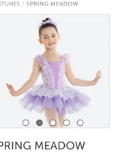 Revolution dancewear  size sc style 532 ice skating dance costume lilac