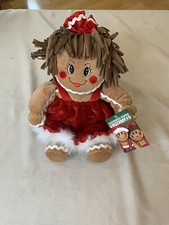 Dan Dee Collectors Choice Christmas Gingerbread Girl Plush Stuffed Doll 17"