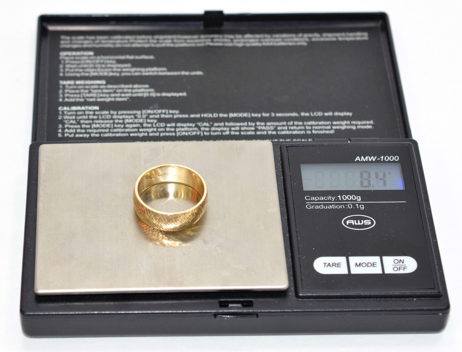 14K Solid Gold Ring Band Ring Wedding Band Weddin… - image 11