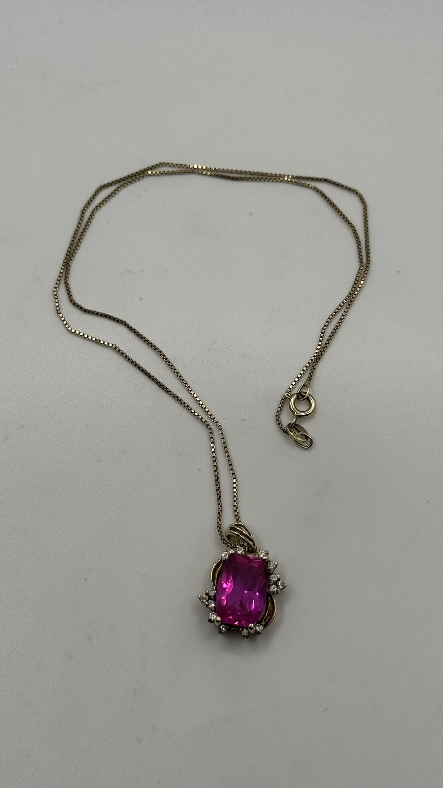 Lab Created Ruby/CZ Crystals Sterling Silver 925 … - image 4