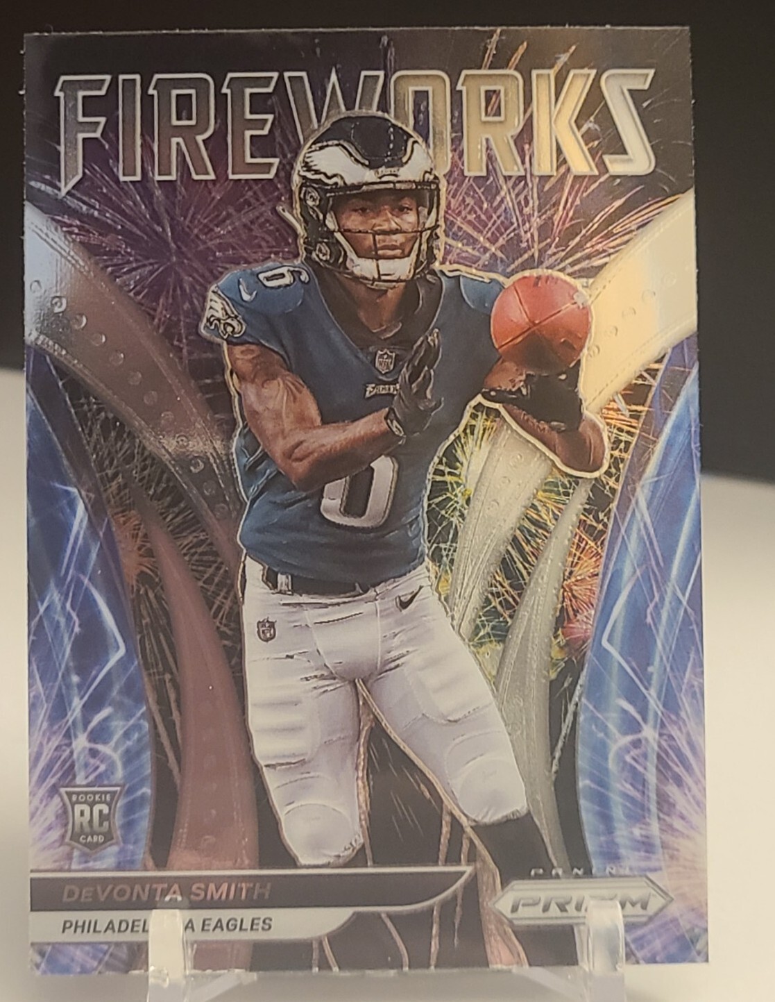 2021 Panini Prizm Devonta Smith Fireworks #F-12 RC
