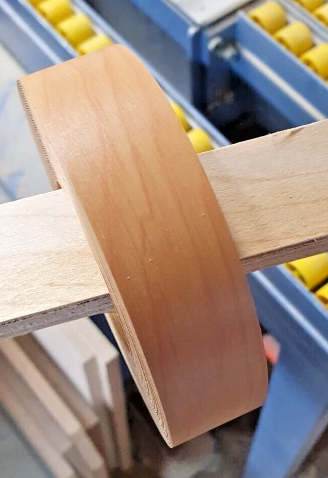 10 meter Kirschbaum Melamin Bügelkante Umleimer 25 mm mit Schmelzkleber SK NEU