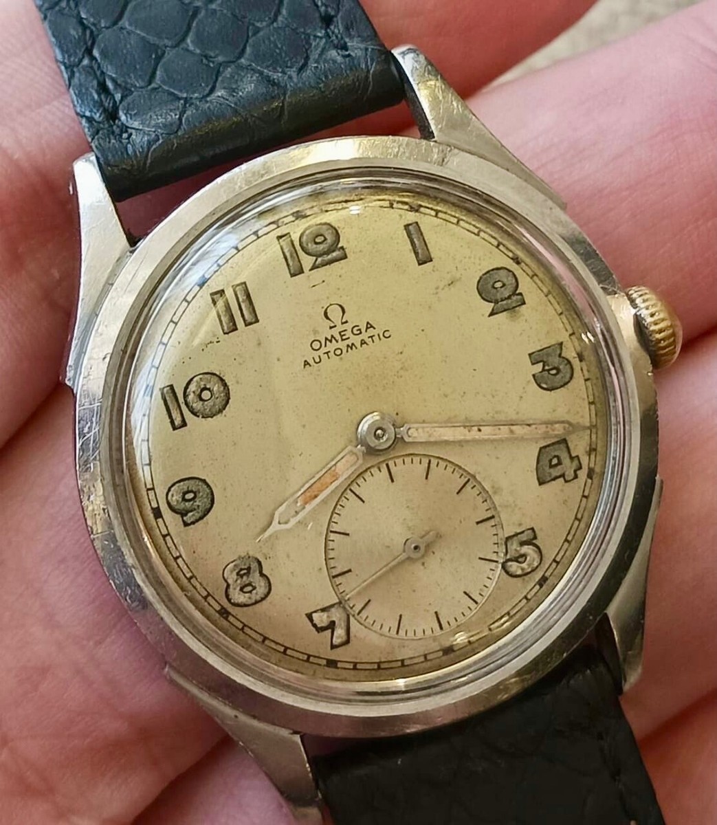 ✓ OMEGA Bumper Automatic 2375 - RARE VINTAGE - 1942-1943 WW II