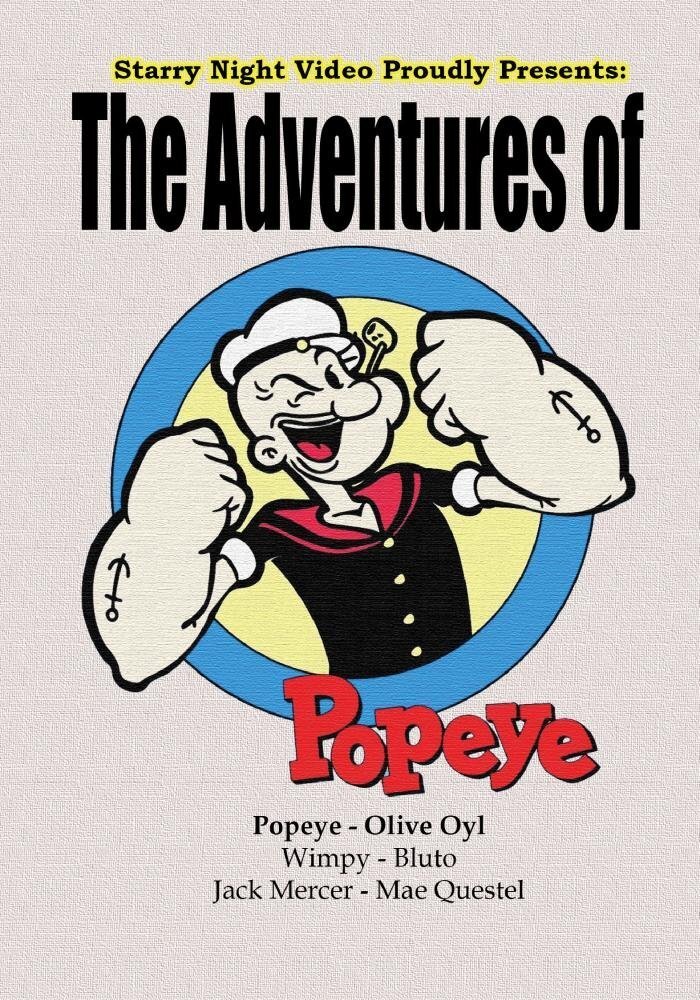 The Adventures of Popeye (DVD) Popeye Wimpy Bluto Mae Questel Olive Pyl