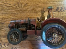 Vintage Tractor With Farmer