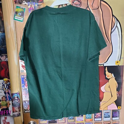 Vtg Hook Ups Nurse Girl Cherry Green Tee Shirt sz Large Anime