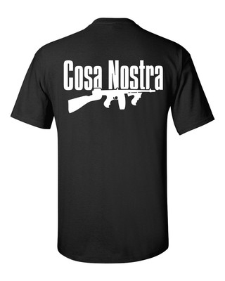 Cosa Nostra mafia gangster t shirt godfather boss italy italian