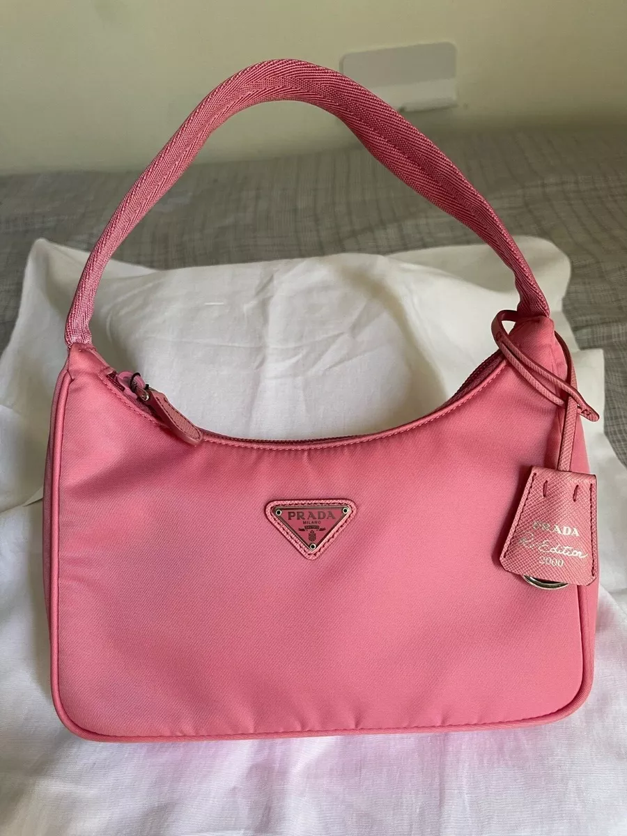 Prada Re-edition 2000 Nylon Mini Bag in Pink