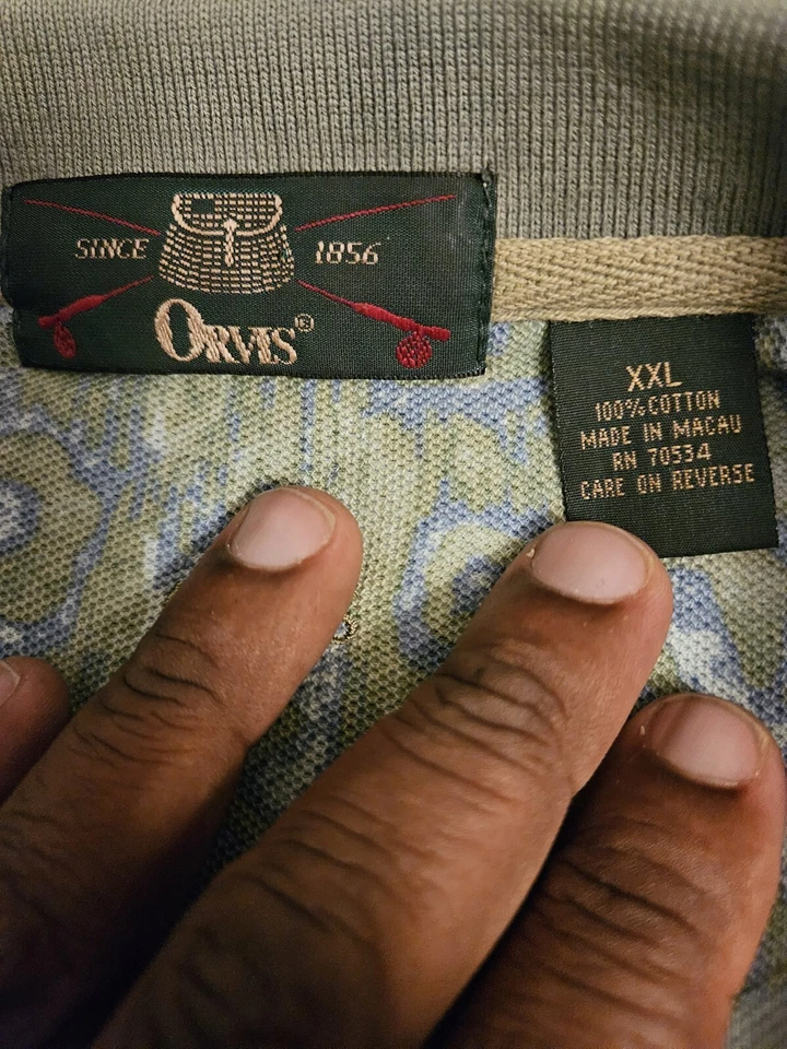 Camisa ORVIS Para Hombre XXL Verde Estampado Floral DE COLECCIÓN Foto 2 de 4