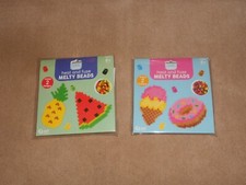 NEW, SET OF 2 Heat  Fuse Melty Beads, Makes 4 Designs