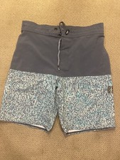 Boys Volcom Swimsuit Trunks Board Shorts Large Gray